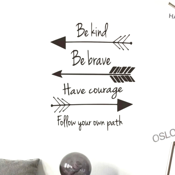 Be kind Be Brave Arrow  Boho Wall - Picture 1 of 4